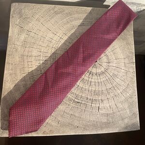Sophisticated Burgundy Patterned Men's Tie MADE IN ITALY